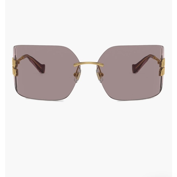 Miu Miu 80mm Oversize Irregular Sunglasses